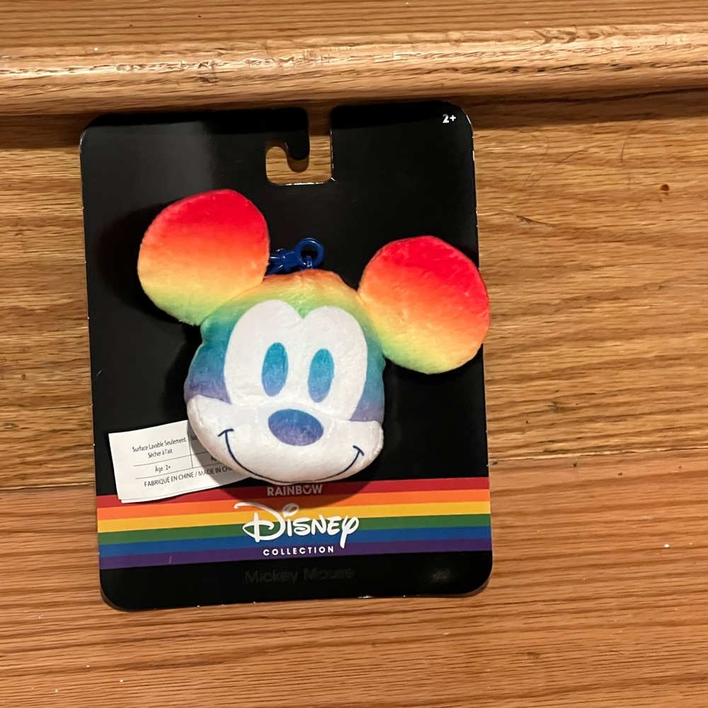 Disney rainbow pride collection Mickey Mouse key chain